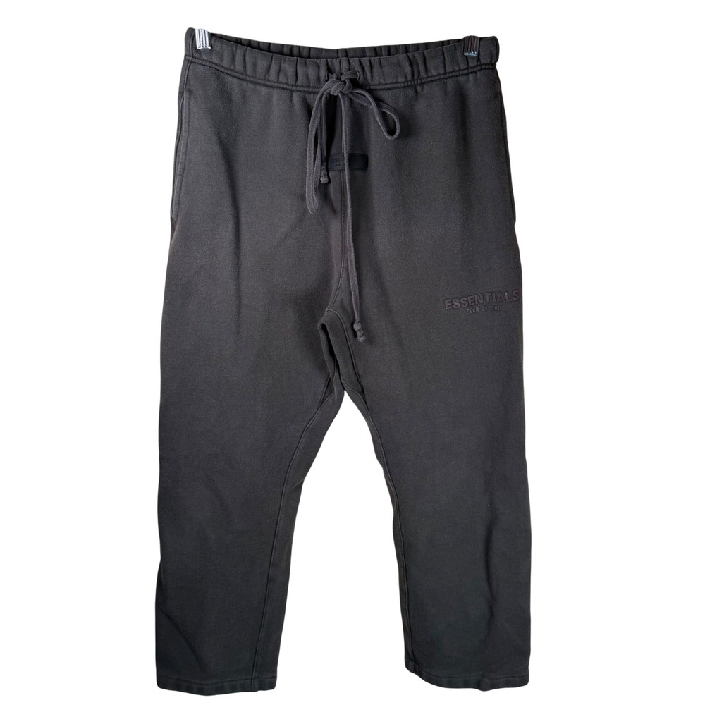 Fear of God Essentials Sweatpants Small Gray Straight Leg Fleece Streetwear